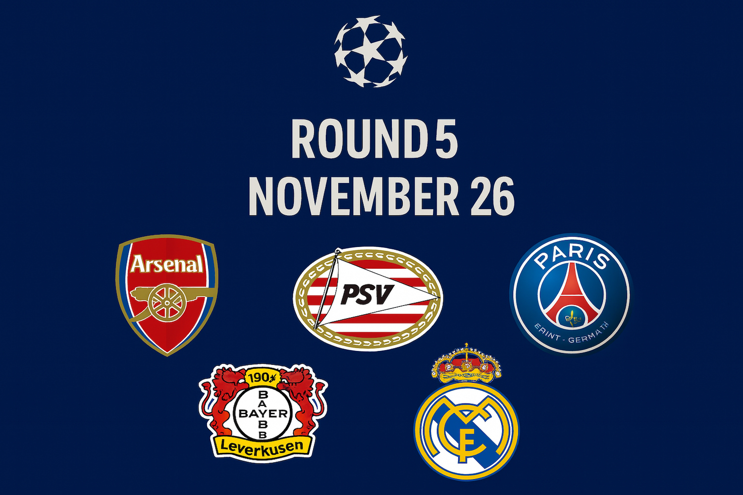 UEFA Champions League Round 5 Day 2: Arsenal stun Bayern, PSV shock Liverpool