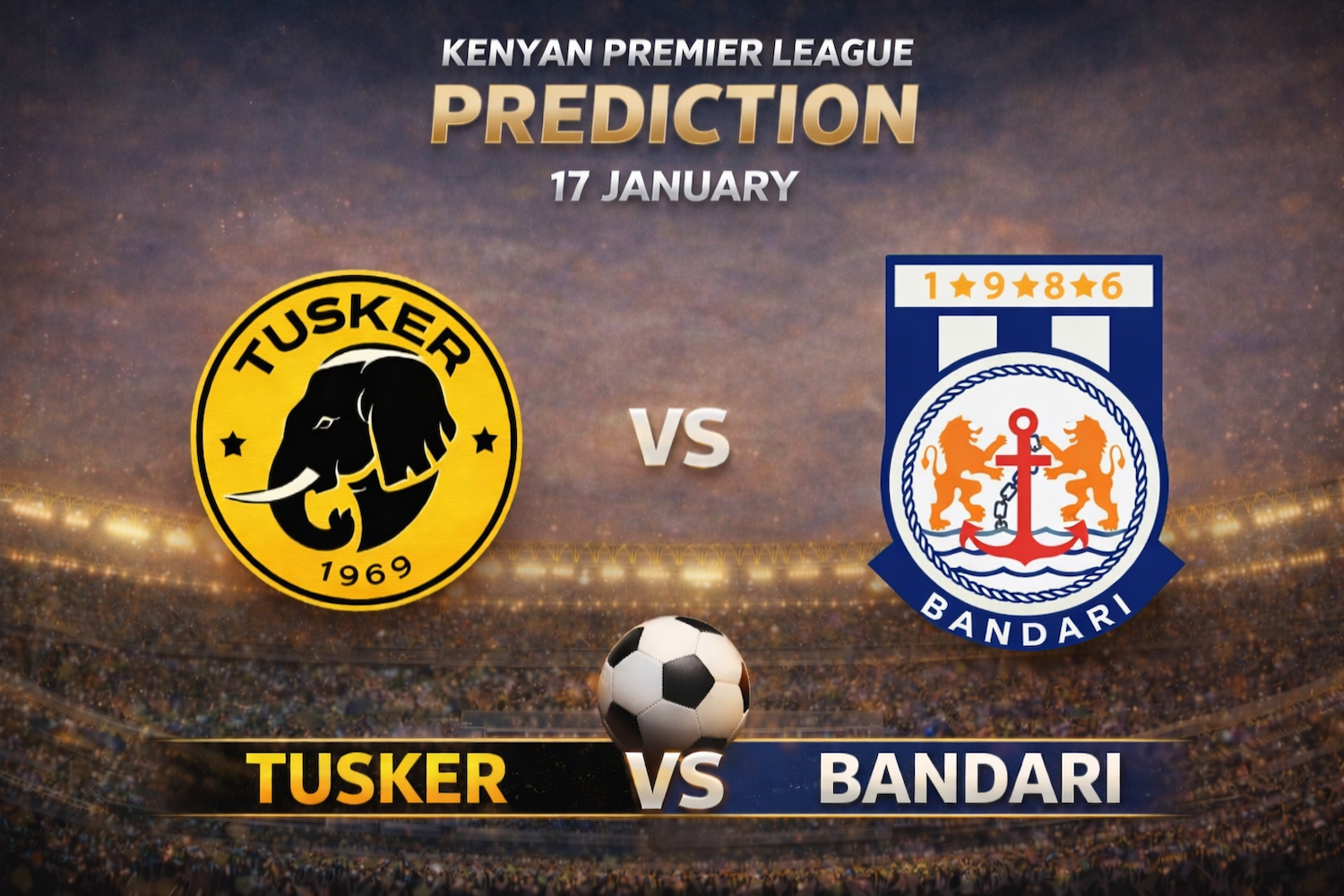 Tusker vs Bandari Prediction: Round 17 Preview and Betting Picks